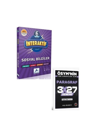 Paraf 2027 6. Sınıf İnteraktif Sosyal Bilgiler Soru Kütüphanesi+ Evp Akademi Paragraf