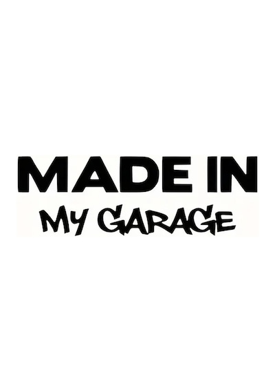Made In My Garage Oto Arka Cam Sticker 23 X 8 Cm