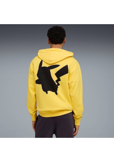 Puma X Pokémon Graphıc Erkek Geniş Kesim Kapüşonlu Sweatshırt 634915 80 Sarı