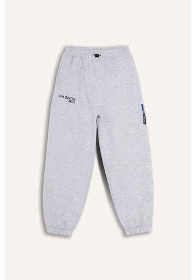 Defacto Erkek Çocuk Oversize Geniş Kalıp Beli Lastikli Baskılı Eşofman Altı G5635a825cwgr400 Gri-gr400