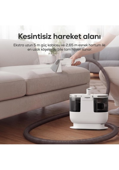 Tr Buharlı Halı Yıkama & Koltuk Temizleme Makinesi 1700w 16kpa Vakum Buhar Sıcak Su Turbo X6161
