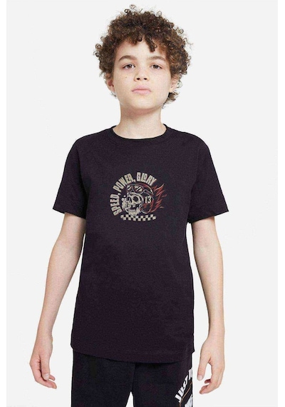 Tshirthane Speed Power Glory Baskılı Unisex Çocuk Siyah T-Shirt