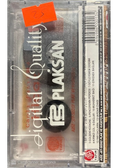 Plak Değildir Kaset Tir Hicaz Canlı Fasıl 4 Açılmamış Jelatinin