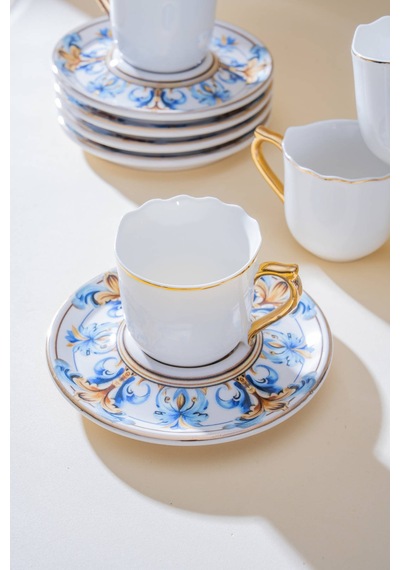 Acar Florrie 6 Kişilik Kahve Fincan Takımı - 90 Ml Renkli