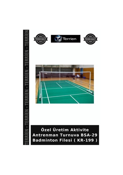 Özel Üretim Aktivite Antrenman Turnuva Bsa-29 Badminton Filesi Kr-199