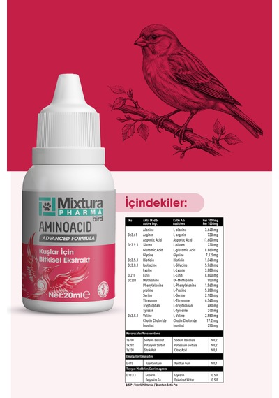 Mixtura Pharma Bird Amınoacıds