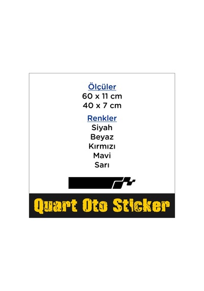 Renault Şerit Kaput Araba Sticker, Oto Sticker