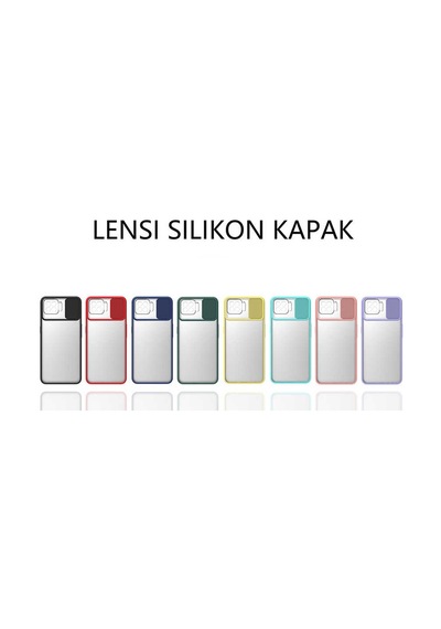 Noktaks - Oppo Uyumlu Oppo A73 - Kılıf Slayt Sürgülü Arkası Buzlu Lensi Kapak - Lila T16330 Lila