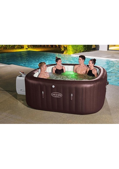 Lay-z-spa Maldives Smart Hydrojet Pro 6001u Enerji Tasarruflu Şişme Spa Havuzu, Mobil Uygulama Kontrollü, 5-7 Kişilik Mor