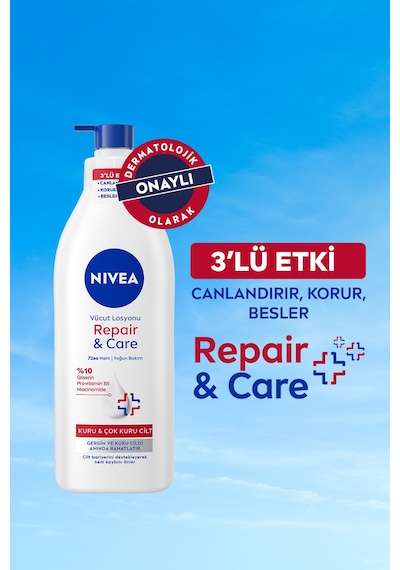 Vücut Losyonu Repair Care 400 Ml,72 Saat Nemlendirici,kuru Cilt,kaşıntılı Ve Hassas Ciltlere Özel