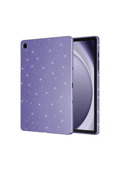 Butam Bilişim Galaxy Tab S9 Fe Simli Parlak Görünümlü Uyumlu Tablet Koton Kılıf-derin Mor Tablet Kılıfı