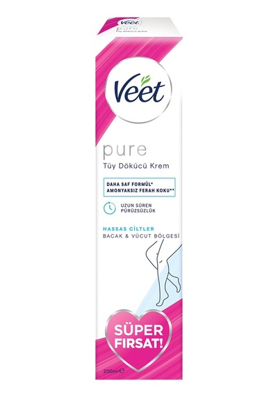 3 Adet Veet Pure Tüy Dökücü Krem Hassas Süper Fırsat 200ml