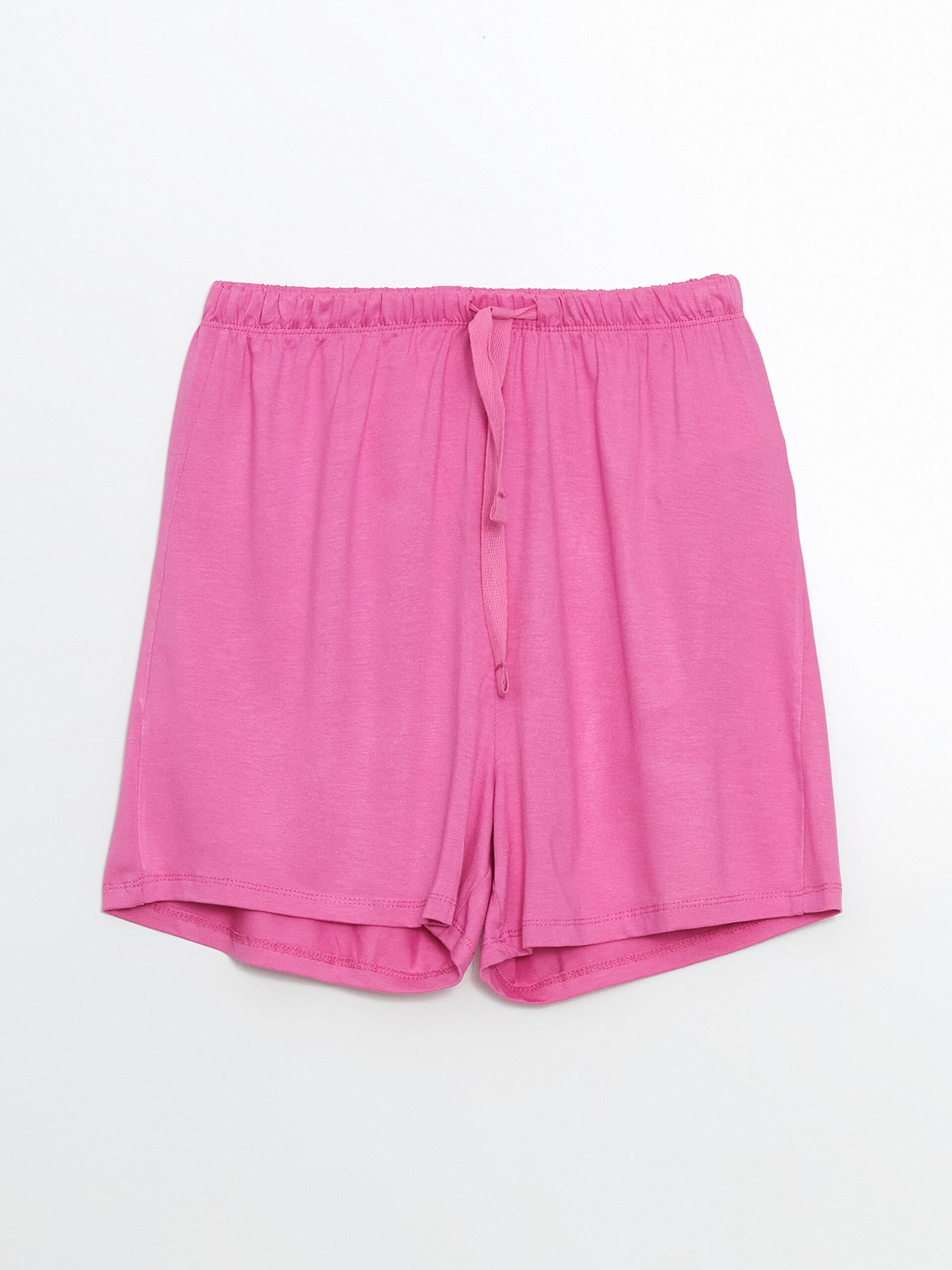 LC Waikiki Lcw Dream Pembe Beli Lastikli Kadın Şort Pijama Altı
