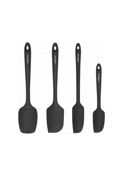 Vallettaa Osteris 4'lü Spatula Seti - Siyah Çok Renkli