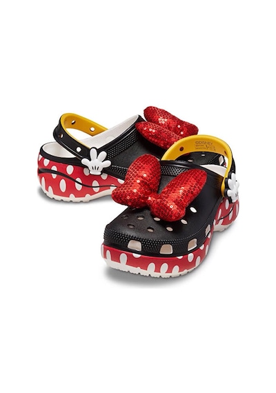 Crocs Minnie Cls Platform Clg W Kadın Terlik 209896-100 Siyah Siyah