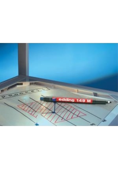 Asetat Kalemi Permanent Edding E-149 M Silgili Mavi