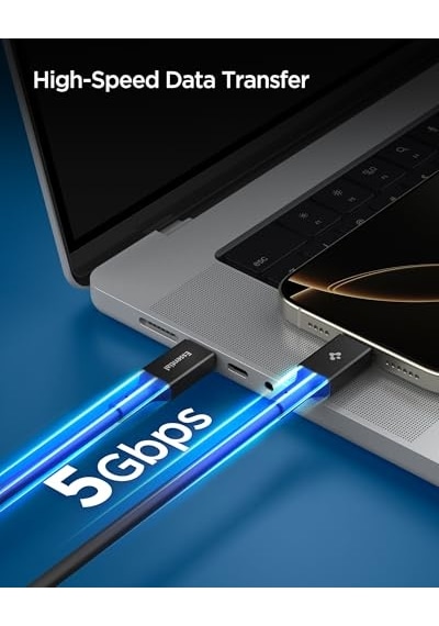 Usb-c To Usb-c 2 Metre Kablo 100w Güç/pps 2.0 Desteği Super Hızlı Şarj / 5 Gbps E-marker Çip Data Aktarım Hız Diğer