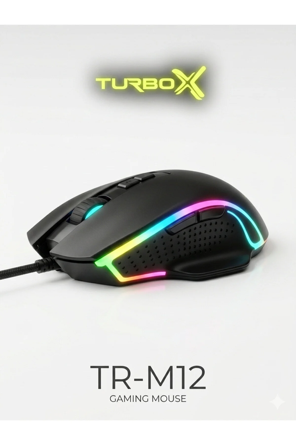 Blastoff Tr-m12 2400dpi Usb Kablolu Siyah Gaming Optik Mouse Aydınlatmalı