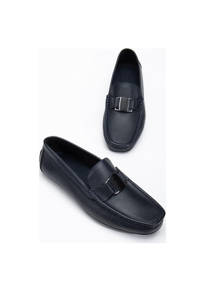 Dilimler Ayakkabı Hakiki Deri Erkek Günlük Loafer Ayakkabı Lacivert Metal Tokalı-3821 Lacivert Dilimler Ayakkabı Hakiki Deri Erkek Günlük Loafer Ayakkabı Lacivert Metal Tokalı-3821 Lacivert