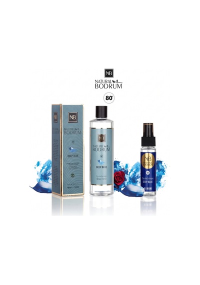 Deep Blue Kolonya İkili Set 400 Ml Dökmeli + 60 Ml Sprey Cep Boy %80 Alkollü