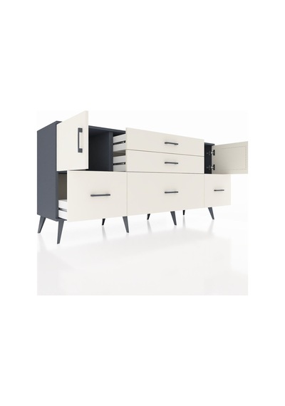 Hyperion Konsol 2 Raflı 5 Çekmeceli 2 Kapaklı 176x44x83 Antrasit-aytaşı Aytaşı Hyperion Konsol 2 Raflı 5 Çekmeceli 2 Kapaklı 176x44x83 Antrasit-aytaşı Aytaşı