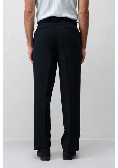 Antioch Pileli Relaxed Fit Erkek Pantolon Lacivert