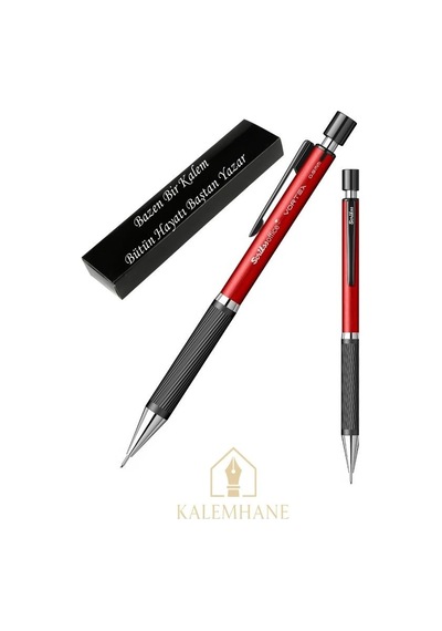 Kalemhane Scrikss Kişiye Özel Vortex 0.5 Versatil Uçlu Kalem Kırmızı Çok Renkli