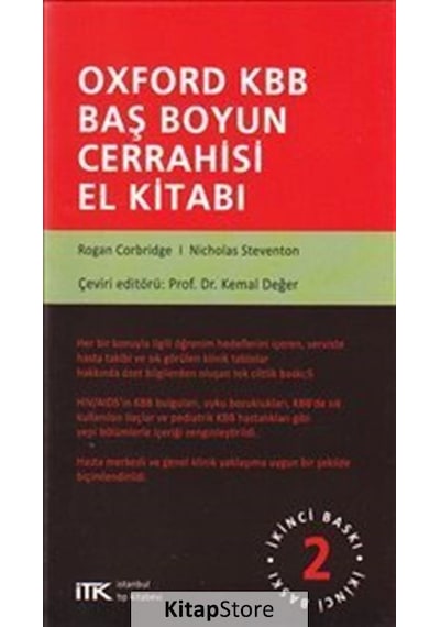 Oxford Kbb Baş Boyun Cerrahisi El Kitabı - Nicholas Steventon