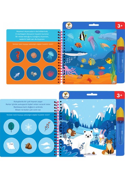 Aqua Magic Book - Hayvanlar Sihirli Boyama Kitabı
