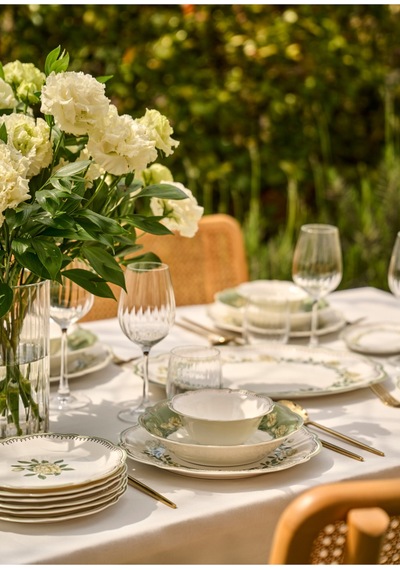 Bella Maison Rebecca New Bone 24 Parça 6 Kişilik Yemek Takımı Çok Renkli