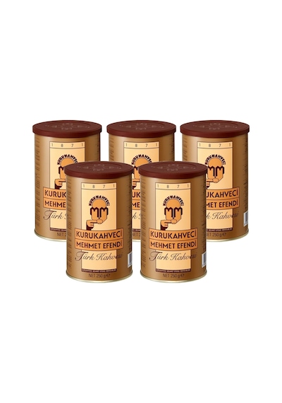 Kurukahveci Mehmet Efendi Türk Kahvesi Teneke 5 x 250 G