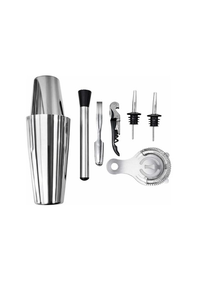 Reaper Standlı Kokteyl Hazırlama Seti Boston Shaker 700 Ml - Reaper