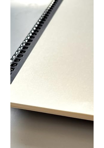 Spiralli Defter, Siyah Kapaklı B5 Boyutunda 182x257 Mm , 100 Yaprak Çizgisiz Çok Renkli