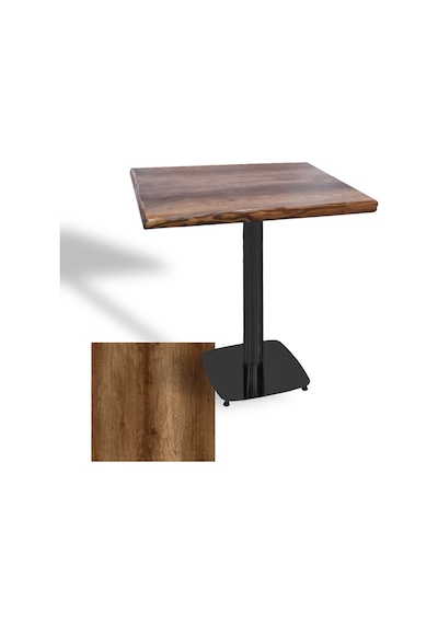Tokyo Masif Kenar Laminat Kare Masa 80x80 Esb - Barok Çok Renkli