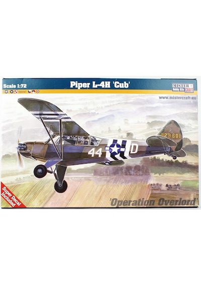 Mistercraft D253 1/72 Piper L-4h Cub Askeri Uçak Plastik Model Kiti-51251