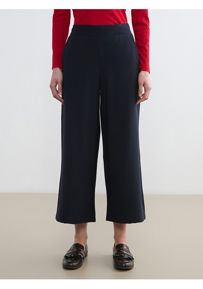 Lcw Modest Lacivert Beli Lastikli Geniş Paça Kadın Pantolon