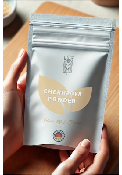 Organik Çerimoya Meyvesi Tozu 50g, Premium Cherimoya Powder, Organik Vegan Katkısız