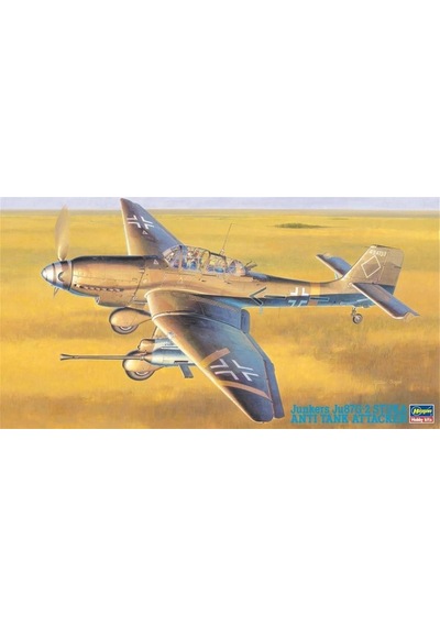 Hasegawa Jt54 9054 1/48 Ölçek, Junkers Ju87g-2 Stuka Anti Tank, Savaş Uçağı Plastik Model Kiti-49422