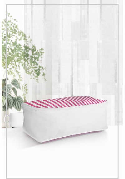 Vedsey Tekli 50x25x20 Cm Pembe Çizgili Baskısız Hurç Pembe