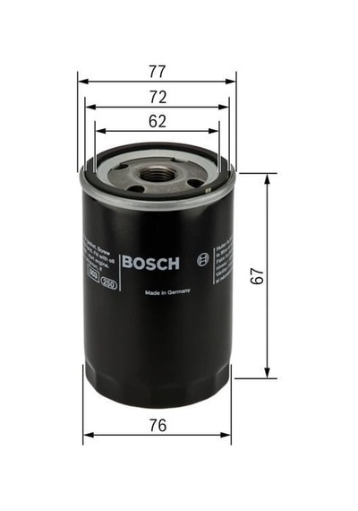 BOSCH 451103300 Yağ Filtresi Doblo Uno Marea Panda 03- / 145 95- 146 96- 147 01-10 156 00- 1.1 1.2 1.4 1.6 1.8 2.0 1.9