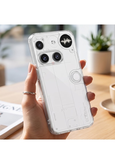Caseonn Nothing Phone 3 Kılıf Kamera Korumalı Darbe Emici Şeffaf Arka Kapak Tam Şeffaf