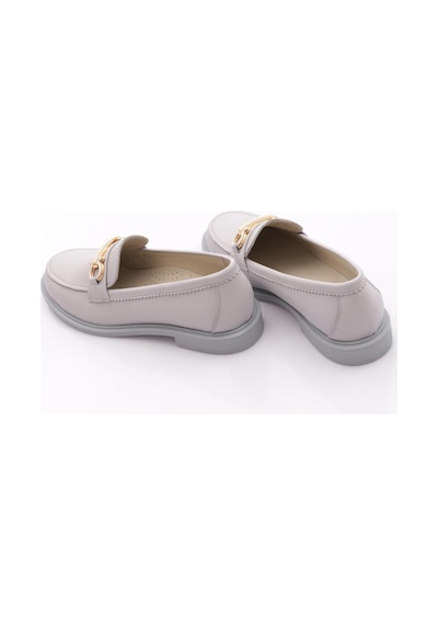 Dgn 6007 Kadin Loafer Ayakkabi Gümüş Gri