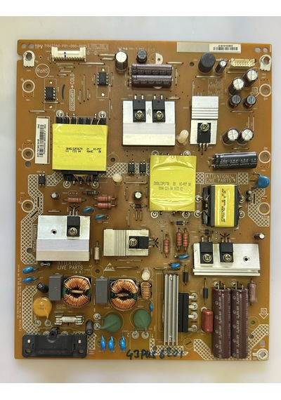 Pltvfq461xar2 , 715g7350-p01-000-002s , Phılıps 43pus6101/12 Power Board , Tpt430u3-eqyshm.g