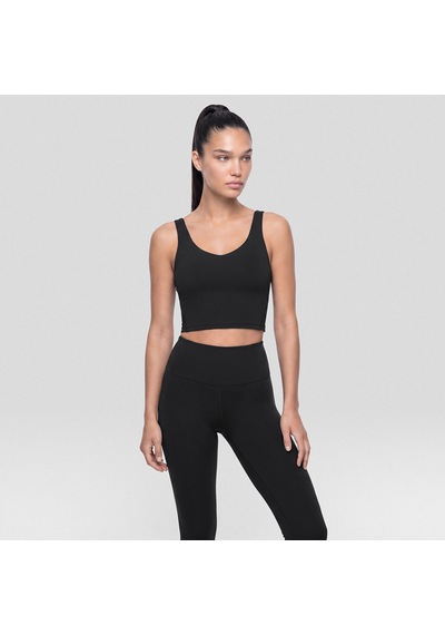 Qua Home Q Active Kadın Kalın Askılı Bra Siyah Beyaz