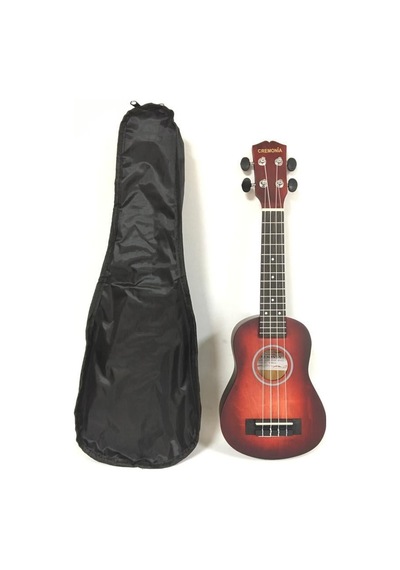 Cremonia Au-ho1a-21rd Soprano Ukulele 21 İnç Mat Kırmızı
