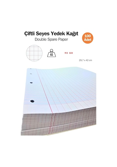 Fransız Seyes Çiftli Yedek Double Paper 100'lü