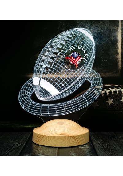 Amerikan Futbolu Topu Hediye Led Gece Lambası, Türkiye Korumalı Futbol Ligi Hediyesi, Amerikan Futbolu Hayranlarına Hediye 3 Boyutlu Gece Lambası