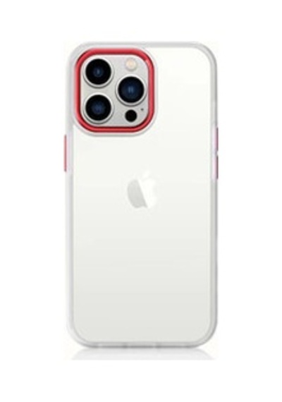 Lexroo Apple iPhone Uyumlu 11 Krom Silikon Kılıf - Kırmızı