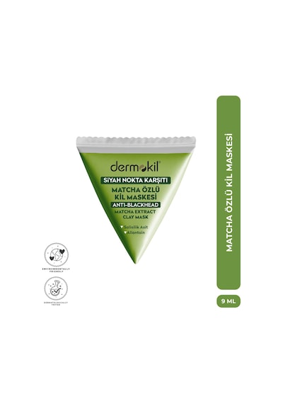 Dermokil Siyah Nokta Karşıtı Matcha Özlü Kil Maskesi 9 Ml