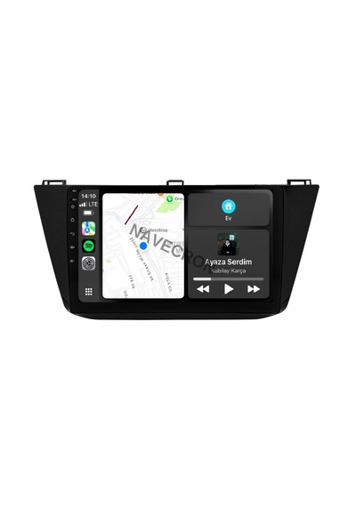 Volkswagen Tıguan 2016-23 10" Uyumlu Androıd Multimedya Gerçek 2/32 Kablosuz Carplay Geri Görüş Kameralı 10"